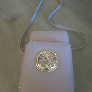 Pink Wallet with Gold Accent